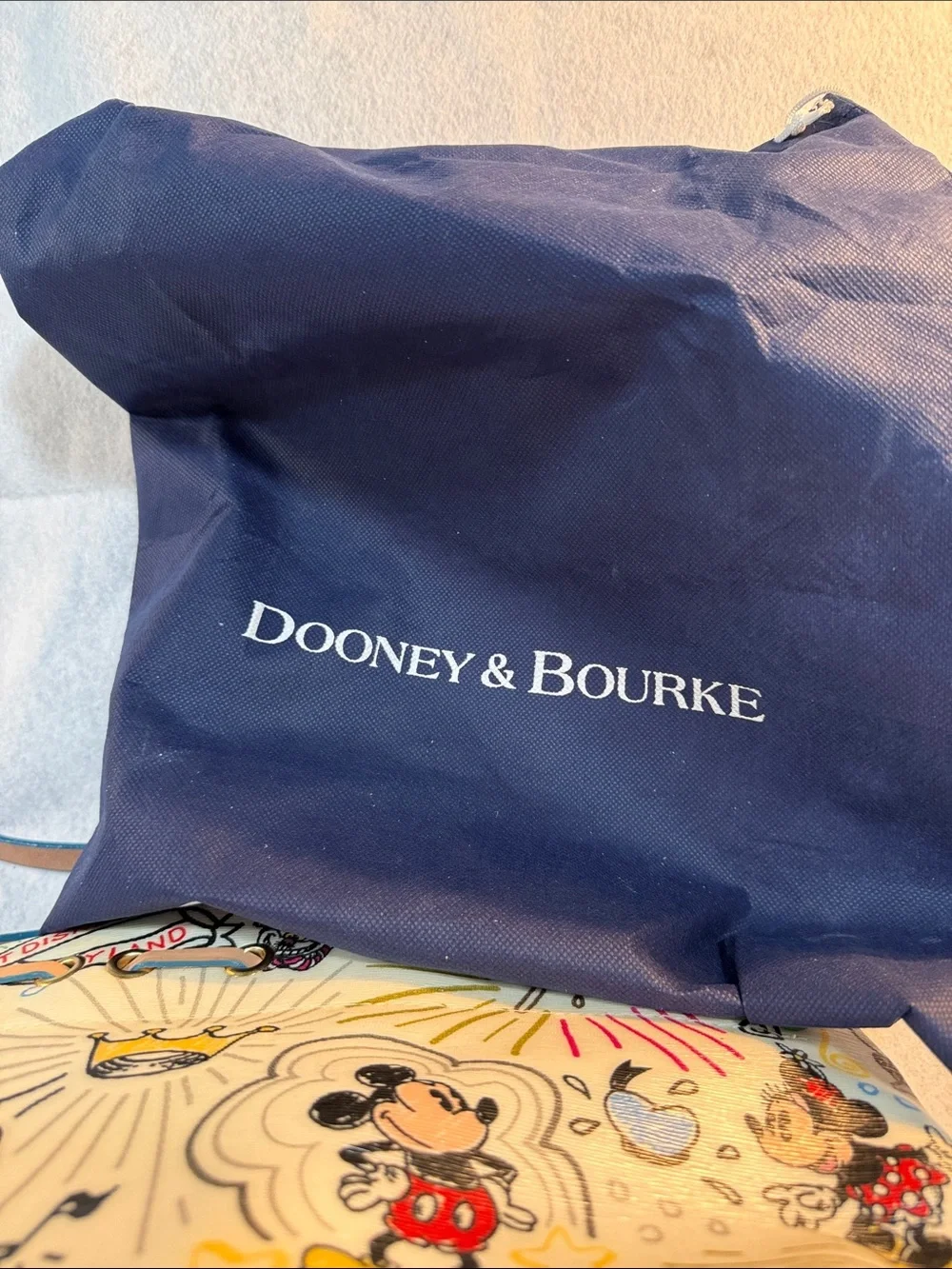 Dooney & Bourke White Multicolor Disney Mickey Satchel
